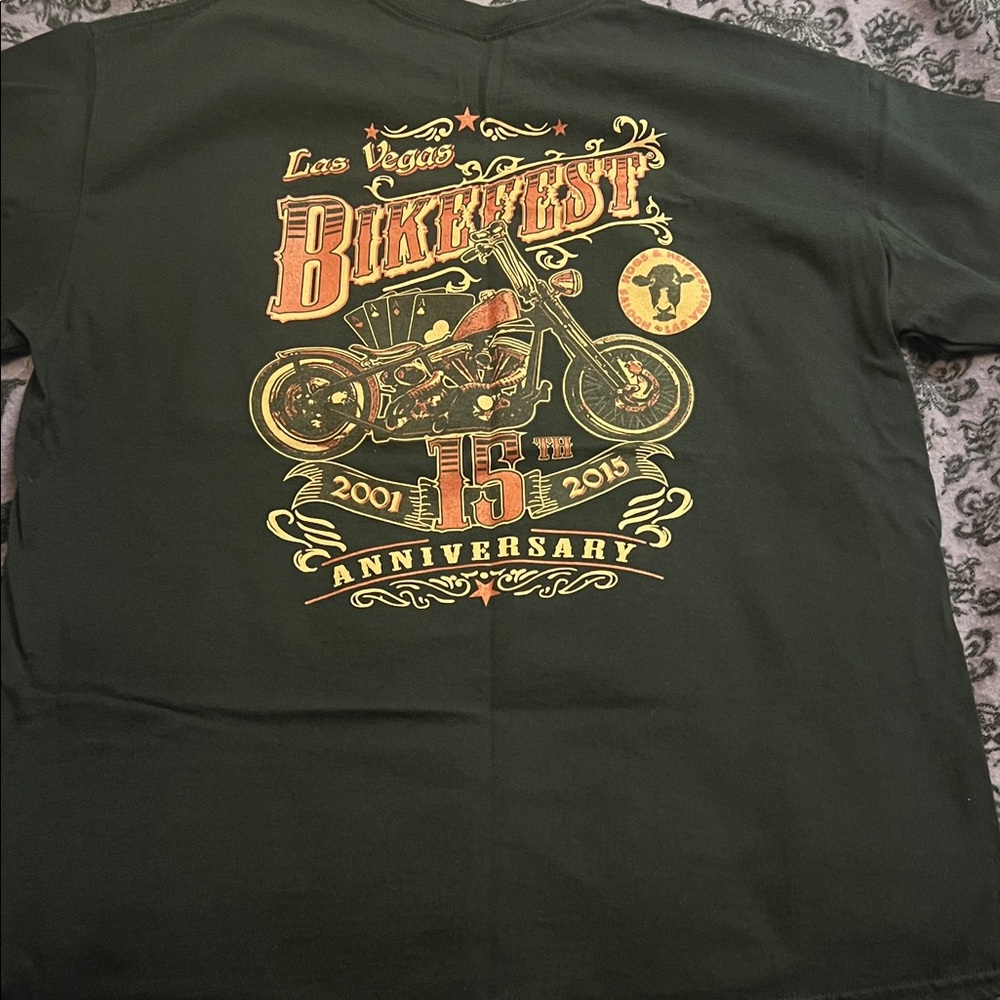 🔥Las Vegas Bikefest 15th Anniversary RARE T-Shirt